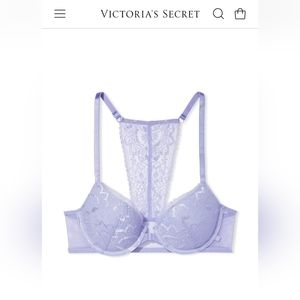 VICTORIA'S SECRET Sexy Tee Lightly Lined Racerback Demi Bra - 34B Lavander
